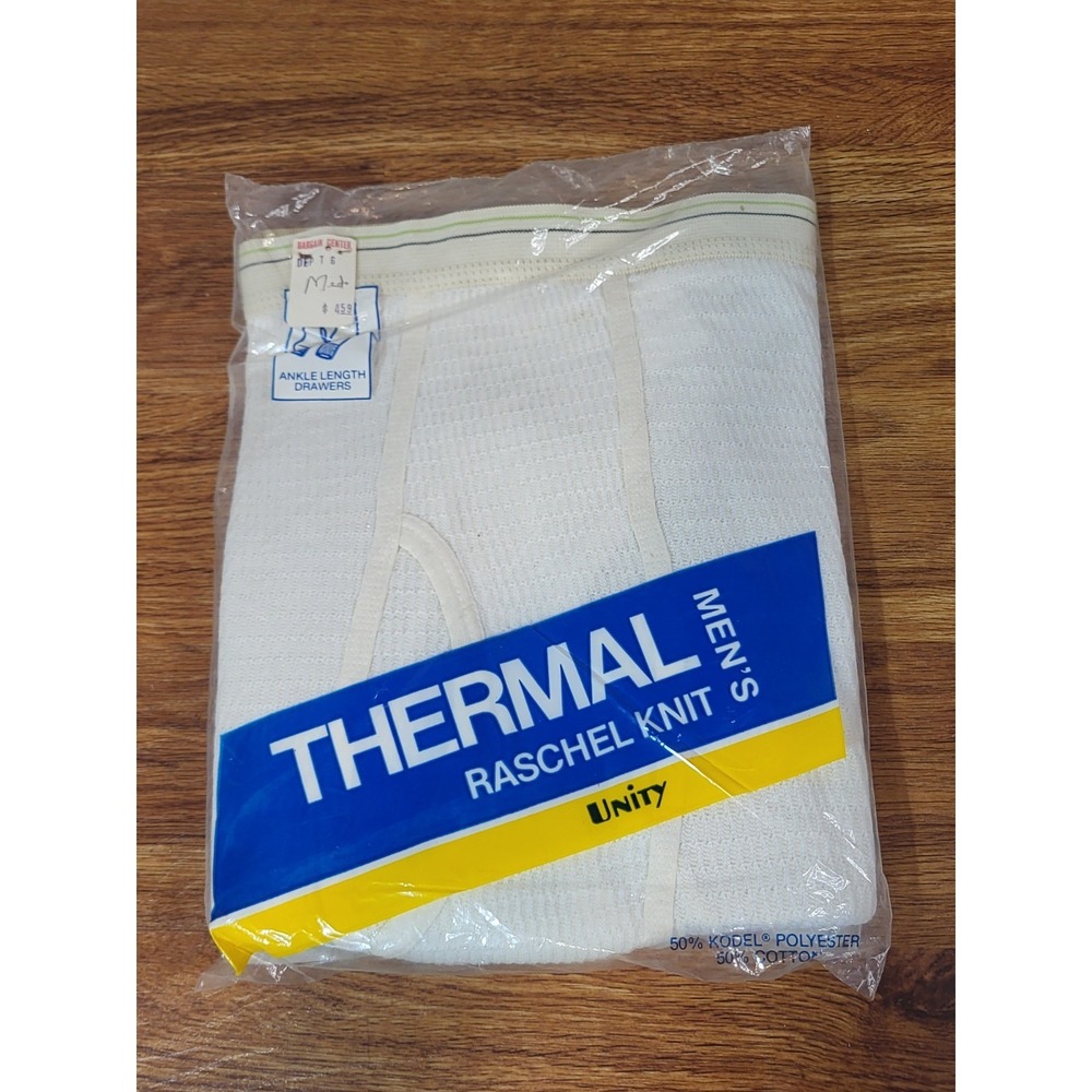 NWT‎ Unity Thermal Raschel Knit  Ankle Length Drawers Medium
